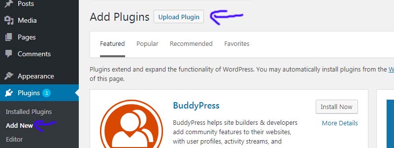 Hướng dẫn cài đặt Plugin cho WordPress bằng cách Upload