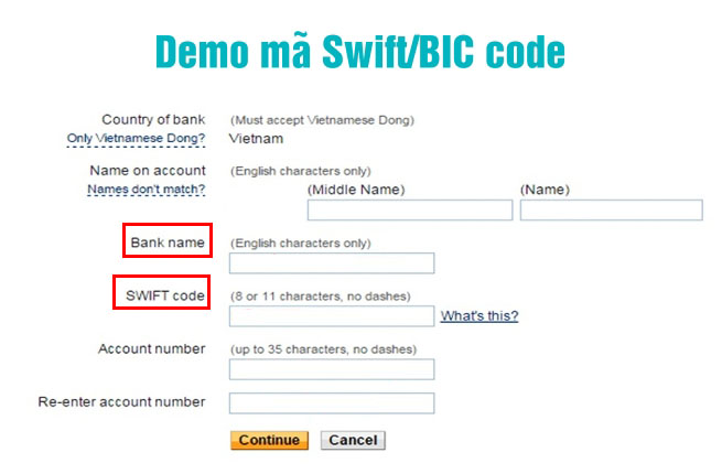 Swift/BIC code ngân hàng Việt Nam 02